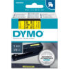 DYMO      Schriftband D1    schwarz/gelb S0720730                          9mm/7m – Bild 2