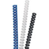 GBC       Binderücken 8mm             A4 388019E   schwarz, 34 Ringe     50 Stück – Bild 2