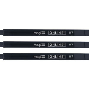 ONLINE    Gel-Mine MagiXX          0.7mm 40161/3   schwarz, Tag-Bag       3 Stück