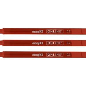 ONLINE    Gel-Mine MagiXX          0.7mm 40162/3   rot, Tag-Bag           3 Stück