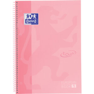 OXFORD    Spiralbuch kariert 5mm     A4+ 400117272 pastellrosa           80 Blatt