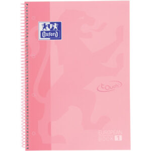 OXFORD    Spiralbuch                 A4+ 400138324 liniert pastellrosa   80 Blatt