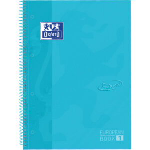 OXFORD    Spiralbuch                 A4+ 400138327 liniert, pastellblau  80 Blatt