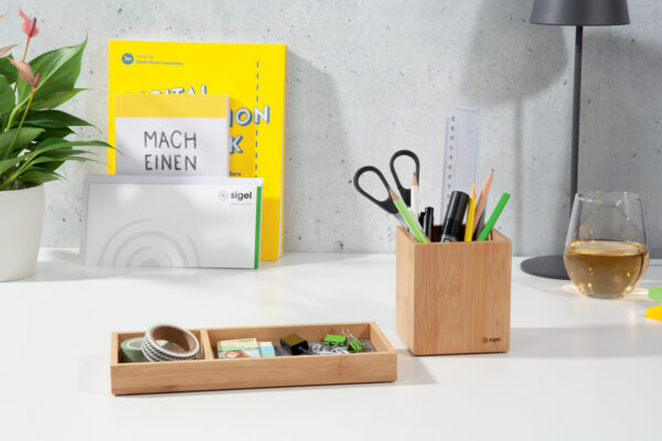 SIGEL     Stifteköcher Eyestyle SA204     bambus               9.8x9.8cm – Bild 3