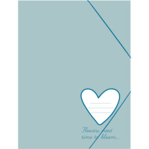 ANCOR     Gummibandmappe              A4 117769    B'LOG SWEET BLUE, Hearts