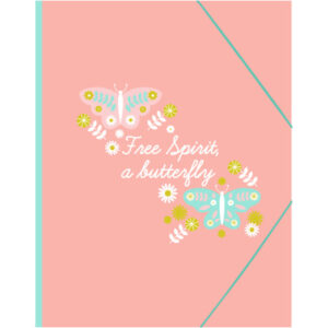 ANCOR     Gummibandmappe              A4 118049    B'LOG BUTTERFLIES