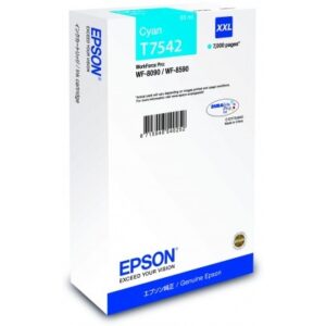 EPSON     Tintenpatrone XXL         cyan T75424N   WF 8090/8590       7000 Seiten