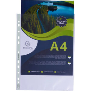 EXACOMPTA Zeigetaschen PP Rec 60my    A4 5320E     transparent genarbt  100 Stück
