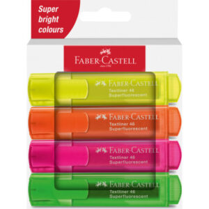 FABER-CA. Textmarker TL 46 254644    Superfluor             4 Stück