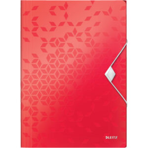 LEITZ     Gummibandmappe WOW          A4 45990026  rot              für 150 Blatt