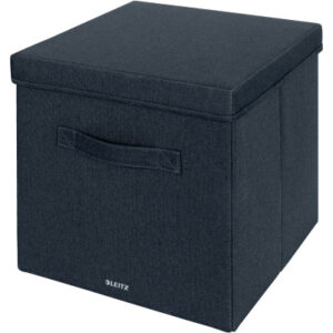 LEITZ     Aufbewahrungsbox mit Deckel 61450089  samtgrau 2 Stk.   33x32.5x38cm