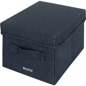 LEITZ     Aufbewahrungsbox mit Deckel 61460089  samtgrau 2 Stück  19x16x28.5cm
