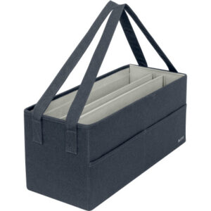 LEITZ     Hot Desk Stofftasche 64440089  samtgrau 3 Fächer 46.5x21x20cm