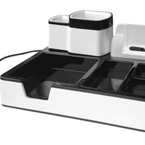 MONOLITH  Desk Organizer DO003-17  weiss-schwarz     217x187x96mm