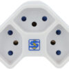STEFFEN   Mehrfachstecker MANTA 14971002  weiss, drehbar, 3xT13 – Bild 3