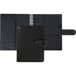 SUCCES    Agenda A5 Ringbuch Cadiz 84736502U Leder schwarz      18.5x23.6cm