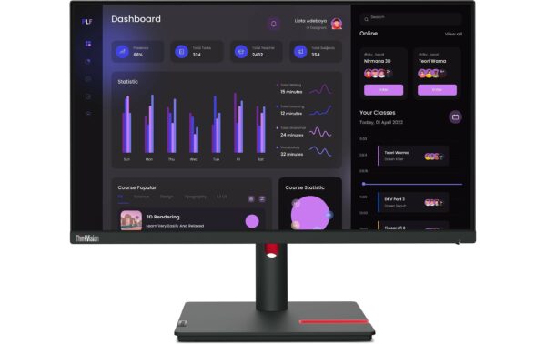 Lenovo Monitor ThinkVision T24i-30 (6ms, 1000:1, VGA, HDMI, DP)