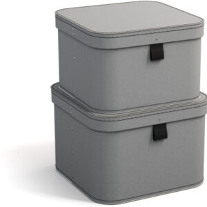 BIGSO BOX Aufbewahrungsbox Ludvig 746254133 grau                   2er-Set