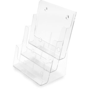 DEFLECTO  Prospekthalter Docuholder   A4 77301     hoch, 3 Fächer