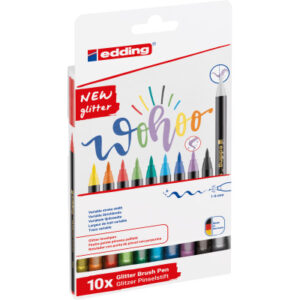 EDDING    Brushpen 1340 1340-10-4 Glitzer E-10          10 Stück