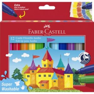 FABER-CA. Faserschreiber Jumbo 154311    12 Farben, super washable