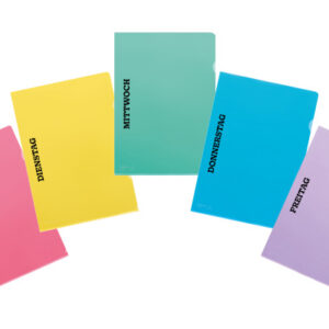 KOLMA     Sichtmappe Fashion Wochentage 59.903.19 A4 assortiert         10 Stück