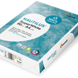 NAUTILUS  SUPER WHITE Kopierpapier    A4 88020366  80g, recycling       500 Blatt
