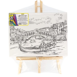ONLINE    Artist Leinwand Set Venice 61040/3   inkl.  6 Brushpens     30x23cm