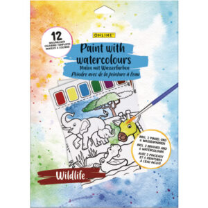 ONLINE    Malset Wasserfarbe 61046/6   Wildlife              12 Stück
