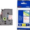 PTOUCH    Band, laminiert      rot/weiss TZe-232   PT-1280VP                12 mm