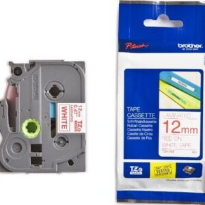 PTOUCH    Band, laminiert      rot/weiss TZe-232   PT-1280VP                12 mm