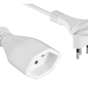 SCHOENENB Verlängerungskabel          1m 82.500.1W FLAT 3-Polig             weiss
