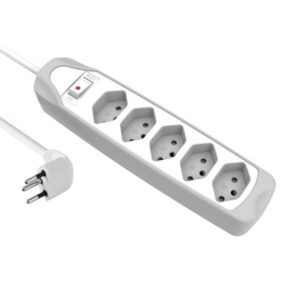 SCHOENENB Steckdosenleiste          1.5m 85.200.GY Fix-Line silicone 5xT13  weiss