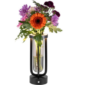 SECURIT   Tischleuchte FLORENCE LP-FL-BL  schwarz, Akku, dimmbar