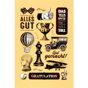 ABC       Glückwunschkarte         Retro 013025370                             B6