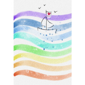 ABC       Glückwunschkarte    Regenbogen 091068020                             B6