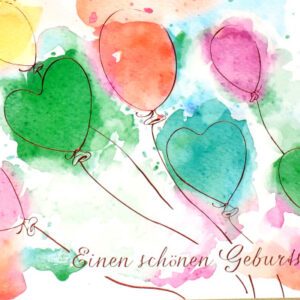 ABC       Geburtstagskarte       Ballons 091067670                             B6