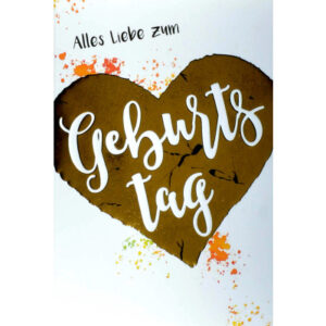ABC       Geburtstagskarte          Herz 091064260                             B6
