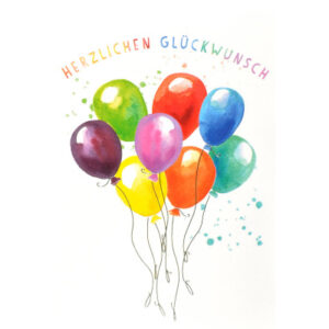 ABC       Glückwunschkarte       Ballons 091067510                             B6