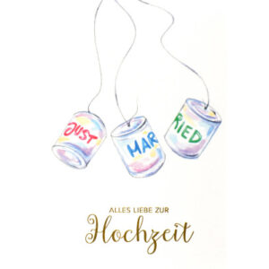 ABC       Hochzeitskarte  Hochzeit Dosen 091067370                             B6