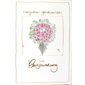 ABC       Glückwunschkarte     Ruhestand 013025820 Blumen                      B6