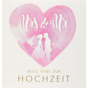 ABC       Hochzeitskarte          Blumen 091067760                        15x15cm