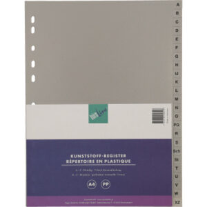 BÜROLINE  Register PP                 A4 40957     grau             A-Z 24-teilig