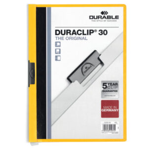 DURABLE   Klemmhefter DURACLIP 30 220004    für 30 Blatt A4           gelb