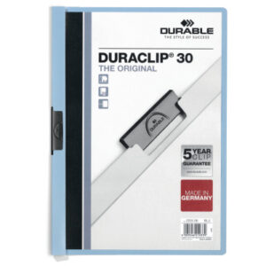 DURABLE   Klemmhefter DURACLIP 30 220006    für 30 Blatt A4           blau
