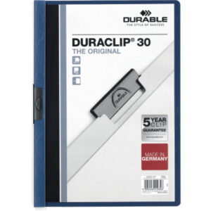 DURABLE   Klemmhefter DURACLIP 30 220007    für 30 Blatt A4     dunkelblau