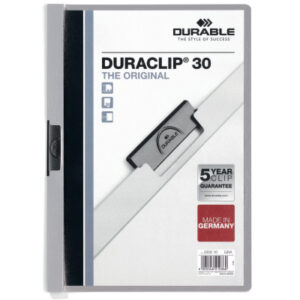DURABLE   Klemmhefter DURACLIP 30 220010    für 30 Blatt A4           grau