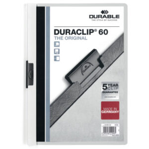 DURABLE   Klemmhefter DURACLIP 60 220902    für 60 Blatt A4          weiss