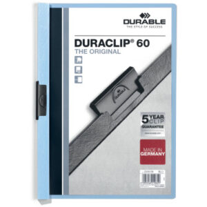 DURABLE   Klemmhefter DURACLIP 60 220906    für 60 Blatt A4           blau