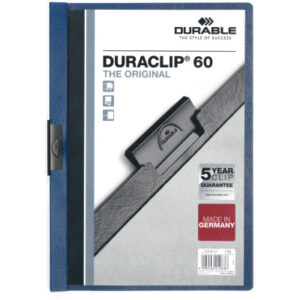 DURABLE   Klemmhefter DURACLIP 60 220907    für 60 Blatt A4     dunkelblau